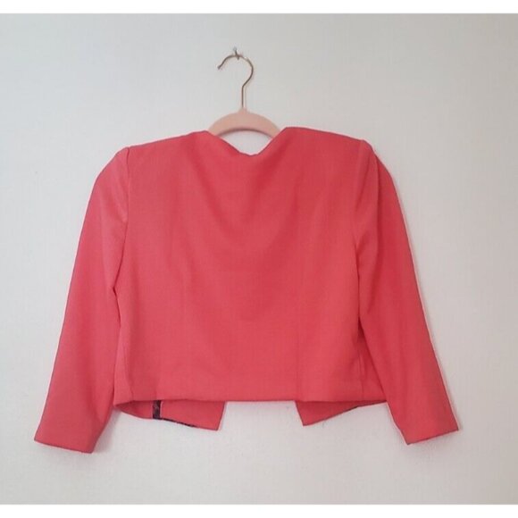 NY Collection Women's 2 Piece Dress Set Navy Peach Size 8 NWT Back Zip 3/4 Sleev - Picture 10 of 15